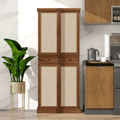 Bellemave® 4 Door Cabinet with 1 Drawer, with 4 Adjustable Inner Shelves