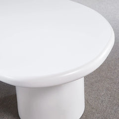 Bellemave® Modern Style Coffee Table with Unique Desktop Design and Elegant White Paint Bellemave®