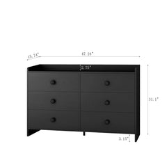 Bellemave® Modern Contemporary 6-Drawer Cabinet Bellemave®