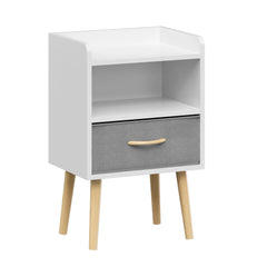 Bellemave Nightstand With Collapsible Fabric Drawer Bellemave