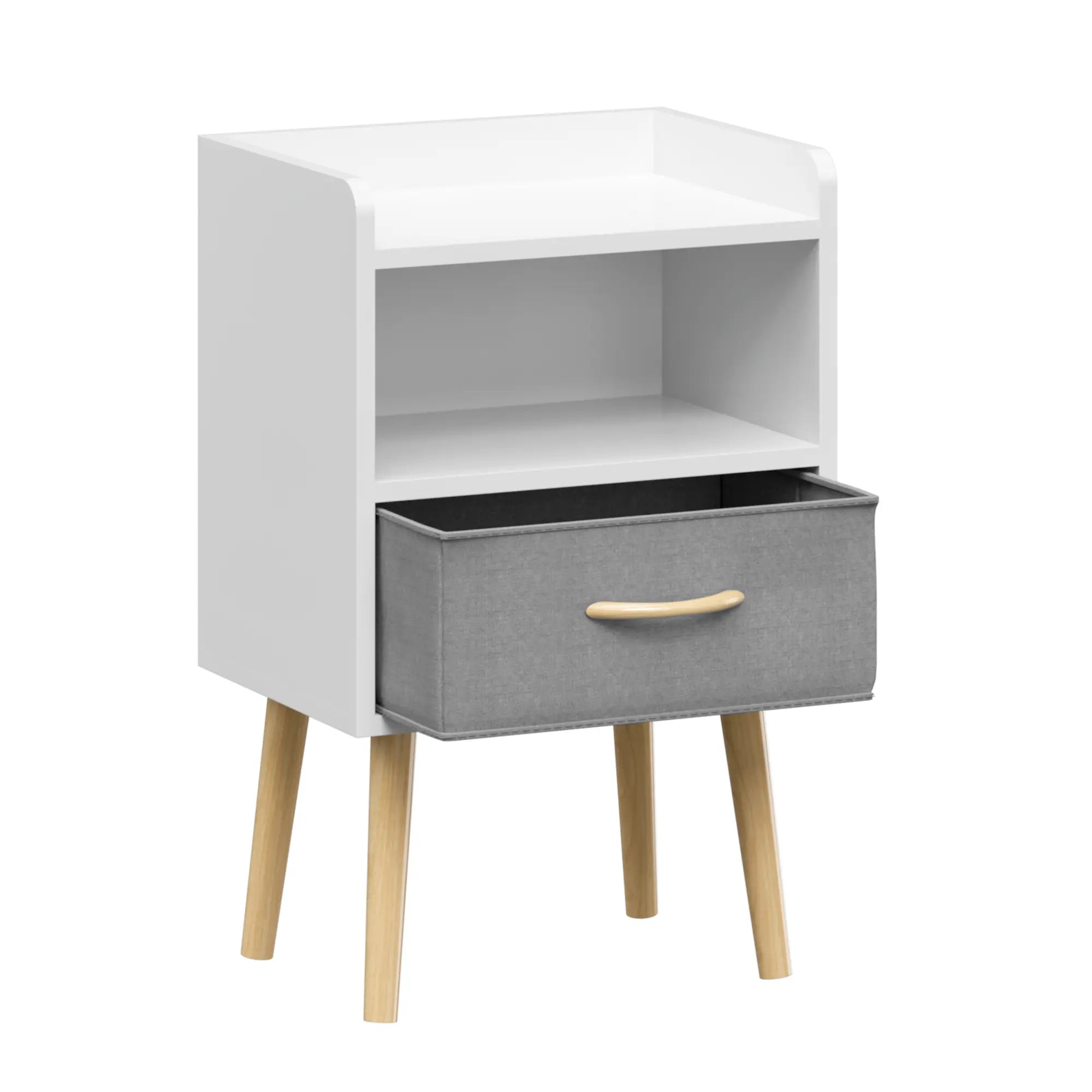 Bellemave Nightstand With Collapsible Fabric Drawer Bellemave