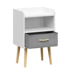 Bellemave Nightstand With Collapsible Fabric Drawer Bellemave