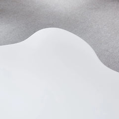 Bellemave® Modern Style Coffee Table with Unique Desktop Design and Elegant White Paint Bellemave®