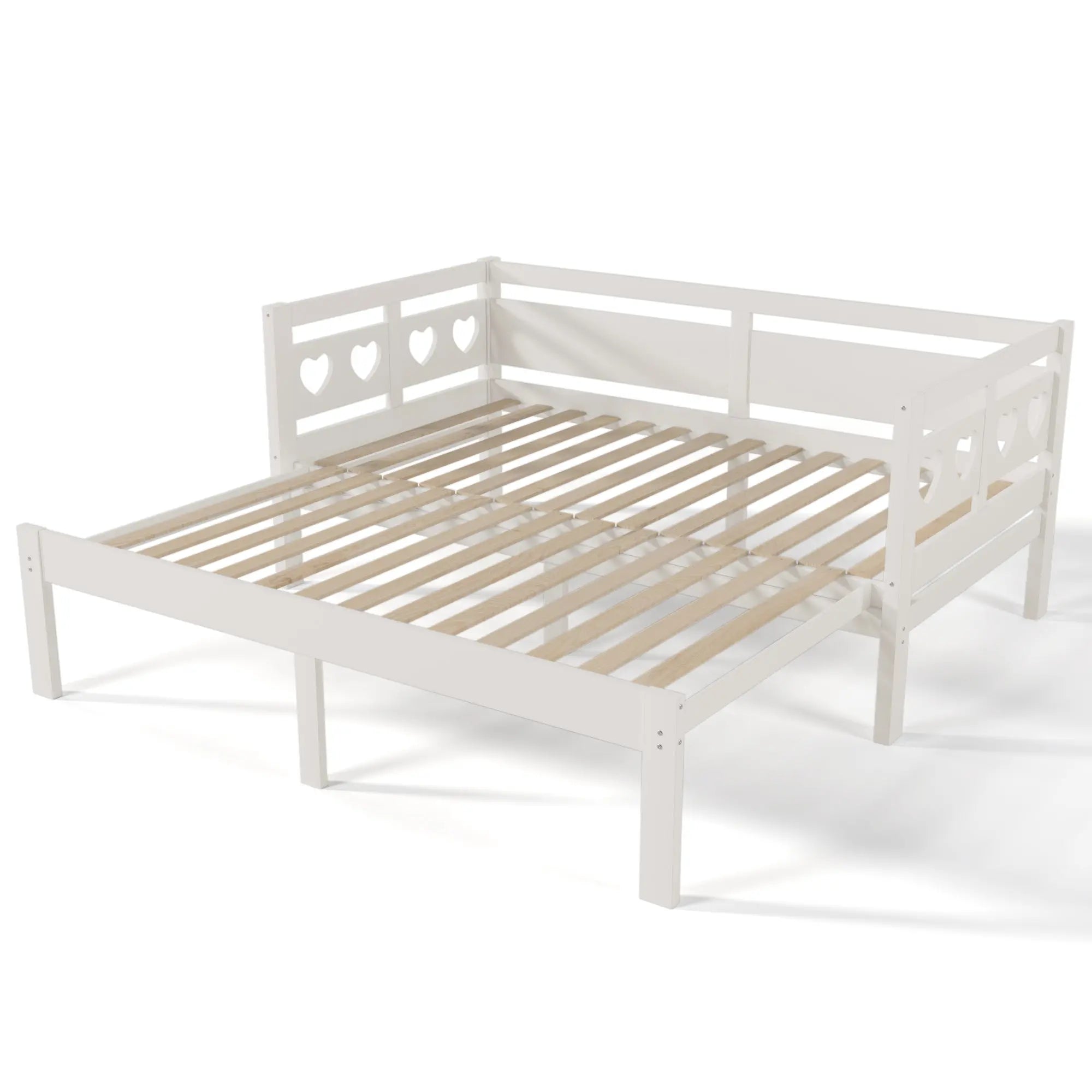 Bellemave Twin Size Extending Wooden Daybed with Trundle Bellemave