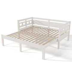 Bellemave Twin Size Extending Wooden Daybed with Trundle Bellemave