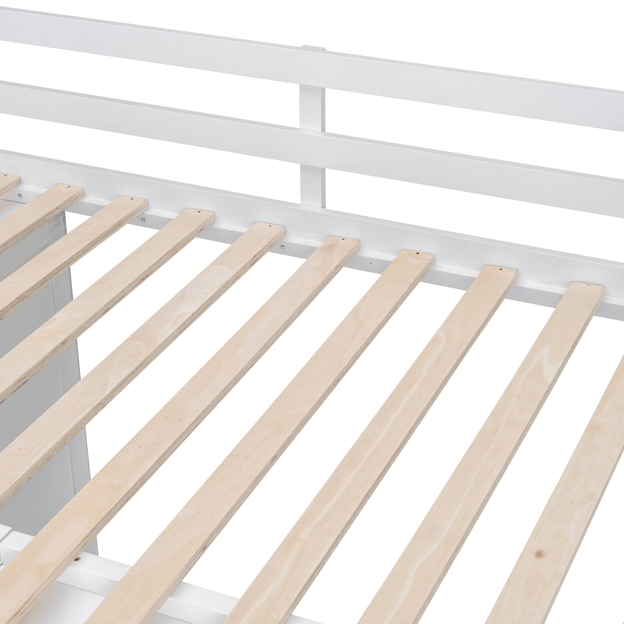 Bellemave® Full Size Loft Bed with Stairs and Storage Bellemave®