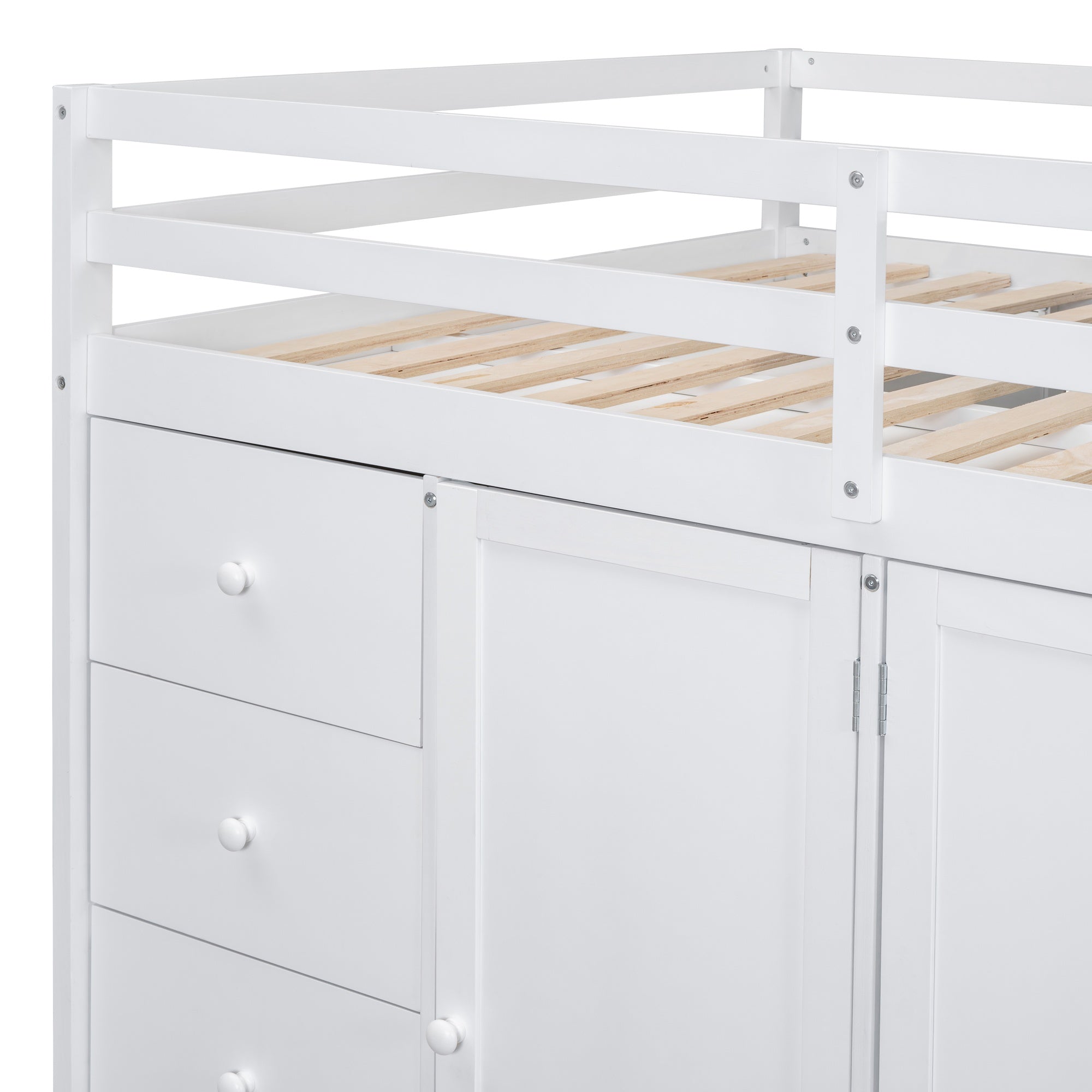 Bellemave® Full Size Loft Bed with Stairs and Storage Bellemave®