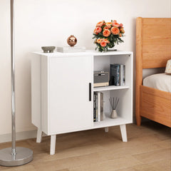 Bellemave Modern Wood Storage Cabinet with Door and Shelves Bellemave