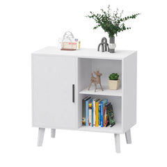 Bellemave Modern Wood Storage Cabinet with Door and Shelves Bellemave