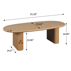 Bellemave® 51" Tapered Tabletop Coffee Table Bellemave®