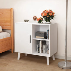 Bellemave Modern Wood Storage Cabinet with Door and Shelves Bellemave