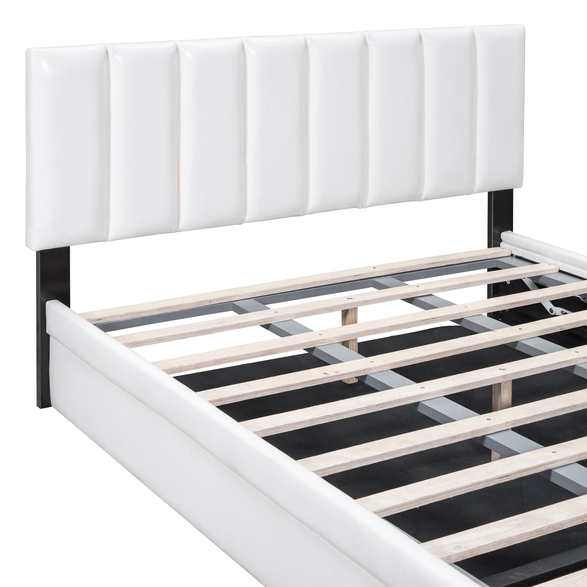 Bellemave® Upholstered Platform Bed with Hydraulic Storage System and Drawer Bellemave®