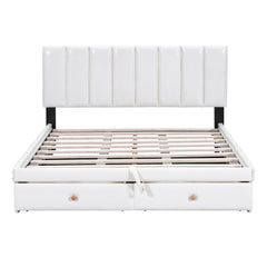 Bellemave® Upholstered Platform Bed with Hydraulic Storage System and Drawer Bellemave®