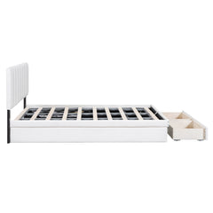 Bellemave® Upholstered Platform Bed with Hydraulic Storage System and Drawer Bellemave®