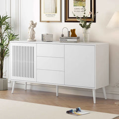 Bellemave® Modern Cabinet with 2 Doors and 3 Drawers