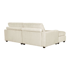 Bellemave® 90" Square Arm Sofa with Removable Back Cushions and 2 Pillows Bellemave®