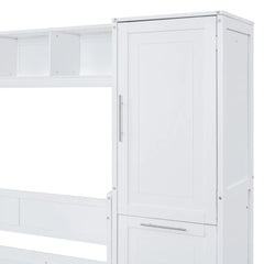 Bellemave® Murphy Bed Wall Bed with Closet and Drawers Bellemave®