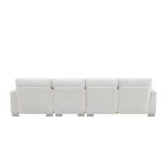 Bellemave® 119" L-Shaped Modern Chenille Oversized Sectional Sofa with 2 Free pillows Bellemave