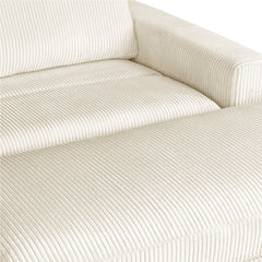 Bellemave® 90" Square Arm Sofa with Removable Back Cushions and 2 Pillows Bellemave®