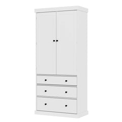 Bellemave® 77" Freestanding Tall Cupboard Storage Cabinet with 3 Adjustable Shelves, 8 Door Shelves, 3 Drawers Bellemave®