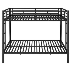 Bellemave® Full XL over Queen Metal Bunk Bed with Ladder and Guardrails