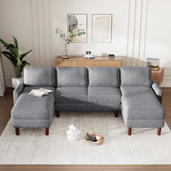 Bellemave® U-Shaped Sponge-filled Cushion Combination Sofa