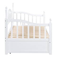 Bellemave® Twin Size Daybed with Twin Size Trundle Bed and Two Storage Drawers