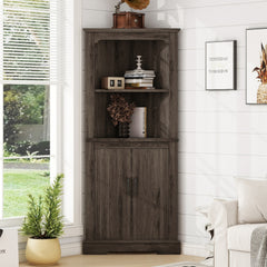 Bellemave® Tall Corner Cabinet with Doors