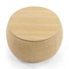 Bellemave® 2 in 1 Modern Round Storage Ottoman