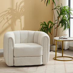 Bellemave® Modern Swivel Round Armchair with Upholstered