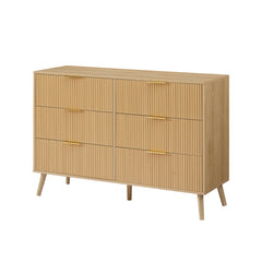 Bellemave® 6 Double Dressers with Wavy Drawers