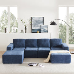 Bellemave® 110" Luxury Chenille U Shaped Sectional Sofa