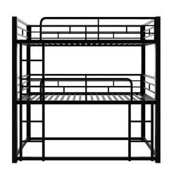 Bellemave® Twin Size Metal Triple Bunk Bed