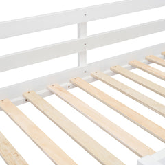 Bellemave® Bunk Bed with 4 Drawers and 3 Shelves