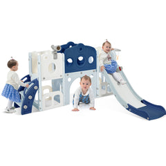 Bellemave® 7 in 1 Toddler Freestanding Spaceship Slide Set,Kids Playground for Toddlers Ages 1+