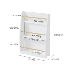 Bellemave® 3 Tier Kids Book Shelf