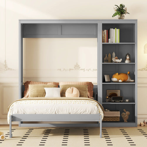 Bellemave® Murphy Bed Wall Bed with Shelves Bellemave®