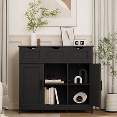 Bellemave® Modern Simplicity 3 Drawer Sideboard