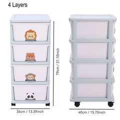 Bellemave® Drawer Toy Storage Rack with Wheels