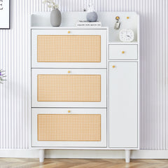 Bellemave® Modern Minimalist Storage Cabinet, Japanese Rattan Shoe Cabinet