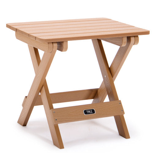 Bellemave® Adirondack Portable Folding Side Table All-Weather and Fade-Resistant Plastic Wood