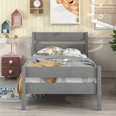 Bellemave Twin Size Platform Bed with Headboard and Footboard Bellemave