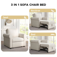 Bellemave® 3-in-1 Convertible Sofa Bed Chair