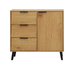 Bellemave® Storage Cabinet with 3 Drawers & Adjustable Shelf