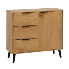 Bellemave® Storage Cabinet with 3 Drawers & Adjustable Shelf