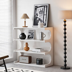 Bellemave® Multifunctional 4-Tier Book Shelf & Coffee Table