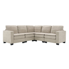 Bellemave® 89" Oversized Velvet Modern L-Shaped Sectional Sofa with Double Cushions