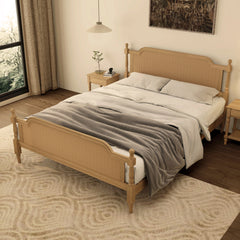 Bellemave® Traditional Style Rattan Platform Bed