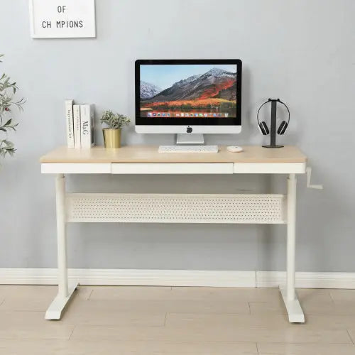 Bellemave® 48" Adjustable Height Stand up Desk with Metal Drawer Bellemave®