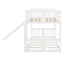 Bellemave® Twin Size Bunk Bed with Slide and Ladder
